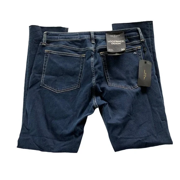 Rag & Bone Dre Low Rise Boyfriend Jeans in Loopback Denim, size 30, NWT